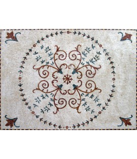 CR83 Simple floral design carpet Mosaic