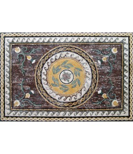 CR90 Rustic style floral carpet Mosaic