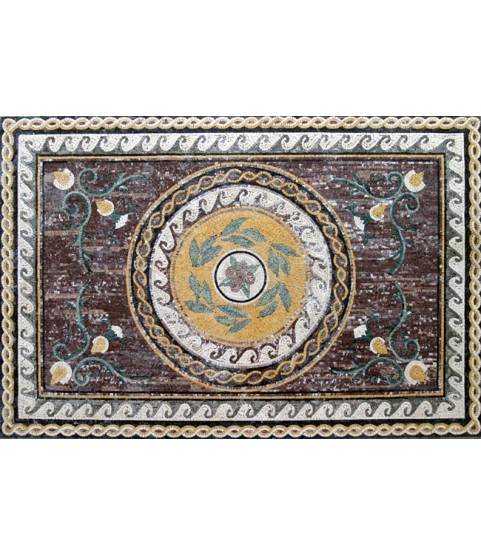 CR90 Rustic style floral carpet Mosaic
