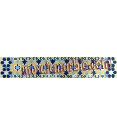 CR299 oriental style floral design border Mosaic