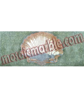 CR345 Big sea shell carpet Mosaic