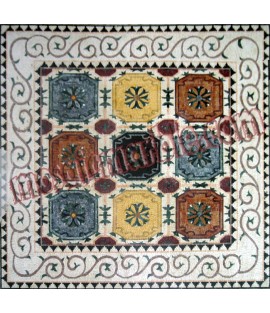 CR351 Oriental style floral carpet Mosaic