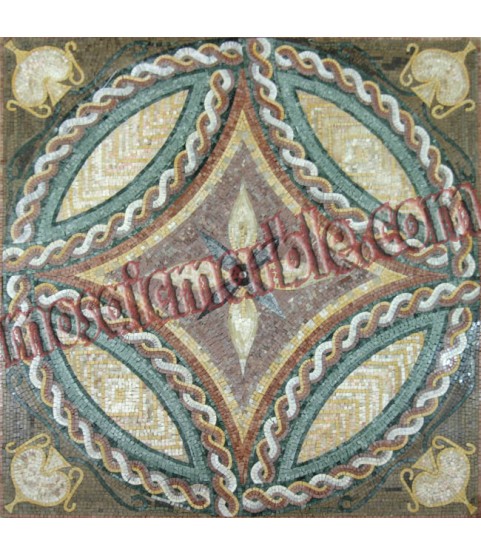 CR431 Artistic square  carpet Mosaic