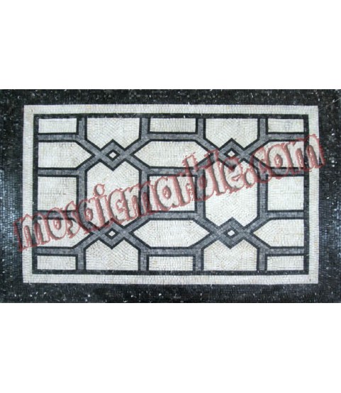 CR460 B&W geomteric shapes Mosaic