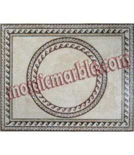 CR465 Simple wave border carpet Mosaic