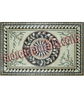 CR471 Multi design floral carpet Mosaic