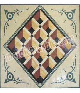 CR504 3D losange art stone Mosaic