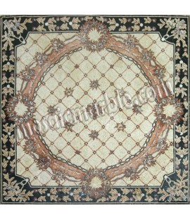 CR524 Square floral design carpet Mosaic