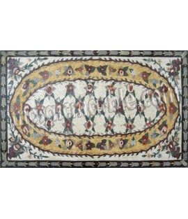 CR562 Floral  carpet Mosaic