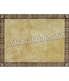 CR565 Simple golden carpet with border Mosaic