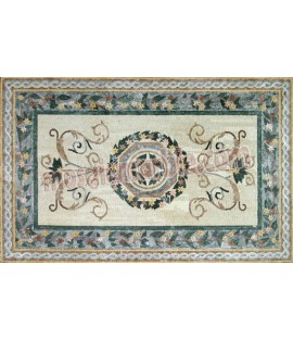 CR590 Rectangular floor with border Mosaic