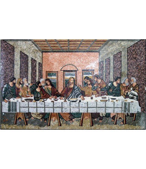 The Last Supper Detailed Religious  Mosaic