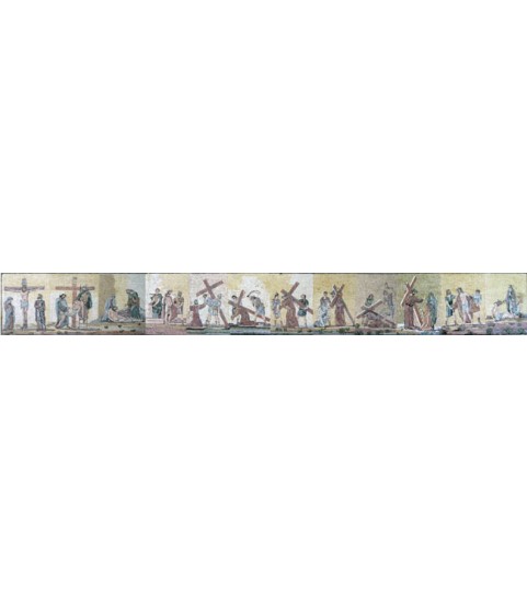 Stations of the Cross Horizontal Series Religious Mosaic