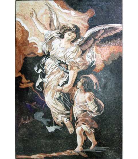 The Guardian Angel Pietro Da Cortona Religious Mosaic
