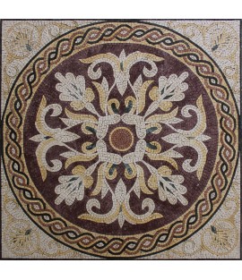 Renaissance Mosaic Floor Tile Square