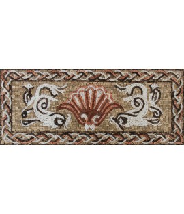 Greco Roman Ancient Motif Floor Mosaic