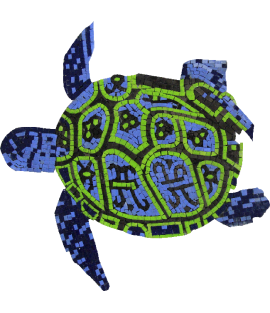 Hawaiian Vibes Sea Turtle Mosaic