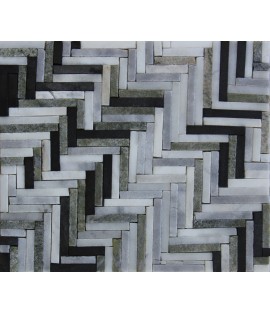 Diagonal Herringbone Pattern Mosaic