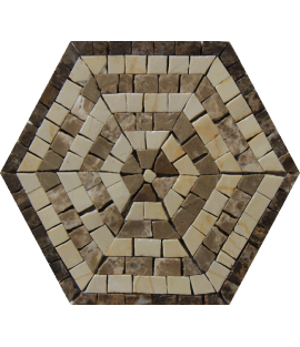 Beehive Hexagon Puzzle Mosaic