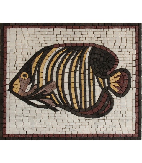 Small Fish Mosaic Tile Inlay