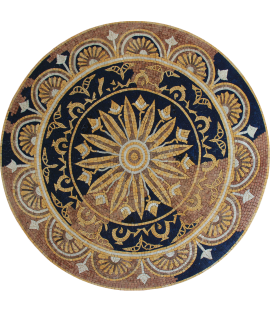 Round Floor Mosaic Mandala