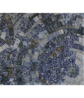 Azul Bahia With Emperador Dark Mosaic