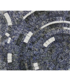 Azul Bahia With Snow White Mosaic