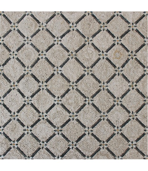 Floor Tile Floral Pattern Mosaic