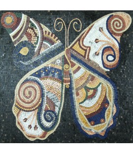 Big colorful stone tile butterfly Mosaic