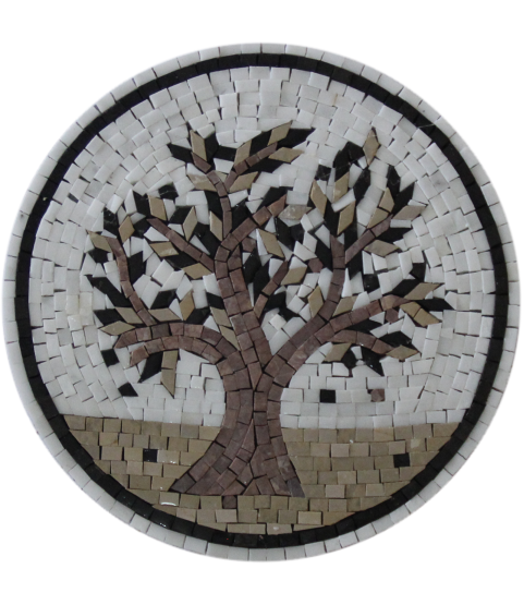 Olive Tree Round Kitchen Mosaic