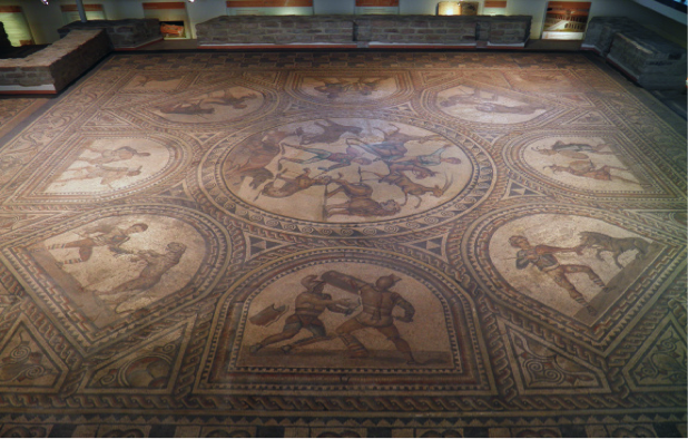 galleria-borghese-gladiators-mosaic