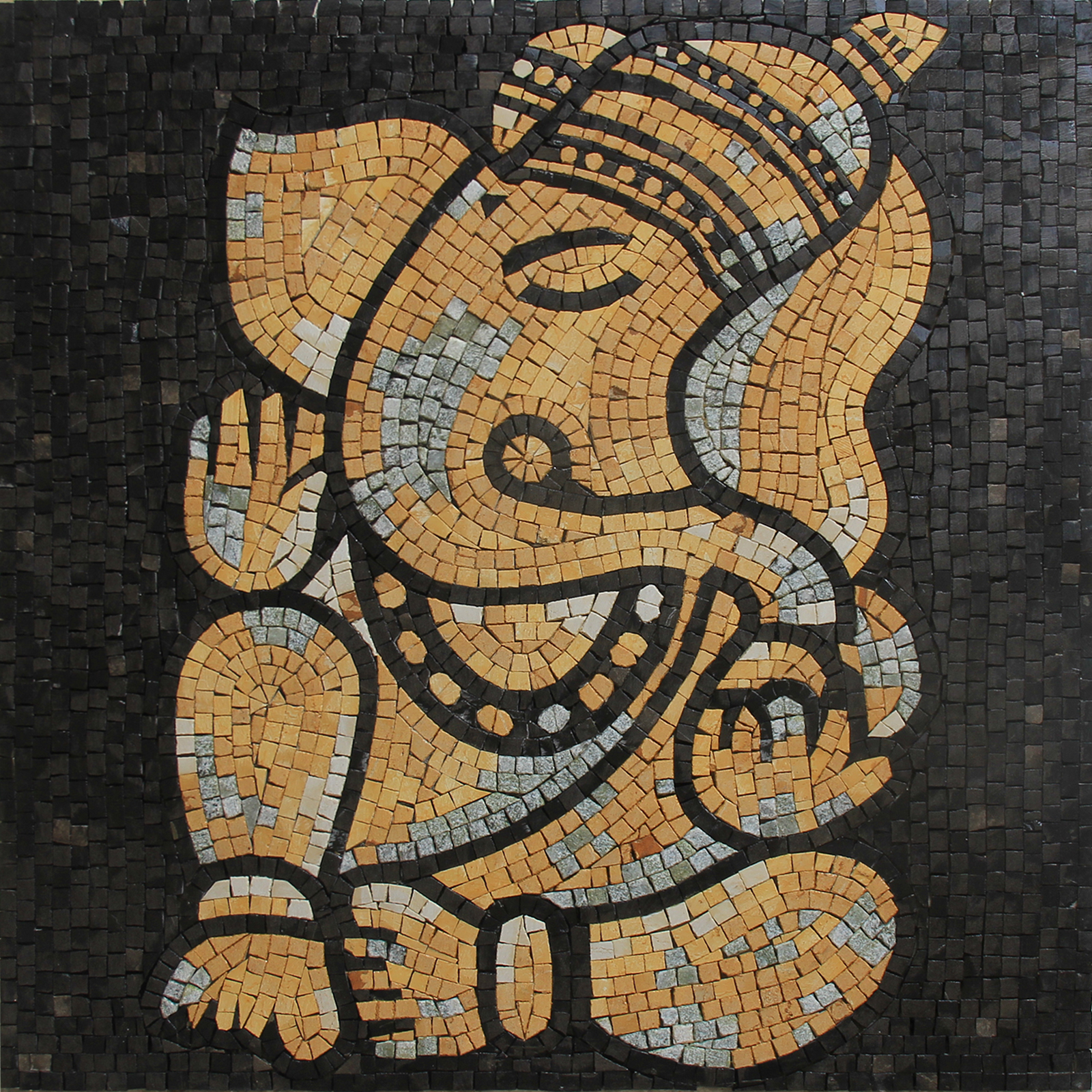 Ganesha Elephant Wall Mosaic