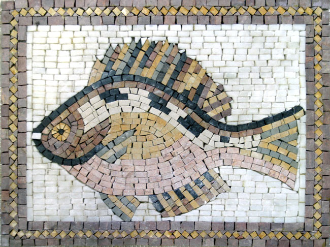 AN172 Light colors fish  Mosaic