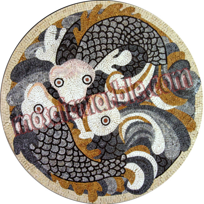 AN370 Circular fish  Mosaic