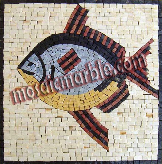 AN416 Colorful fish Mosaic