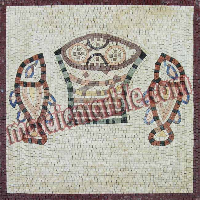 AN494 Fish illustration Mosaic