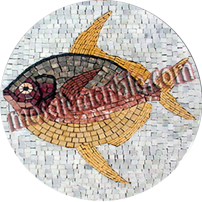 AN495 Big colorful fish Mosaic
