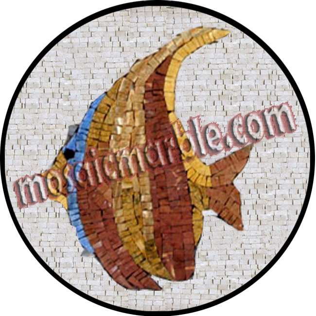 AN496 Beautifully colored fish Mosaic