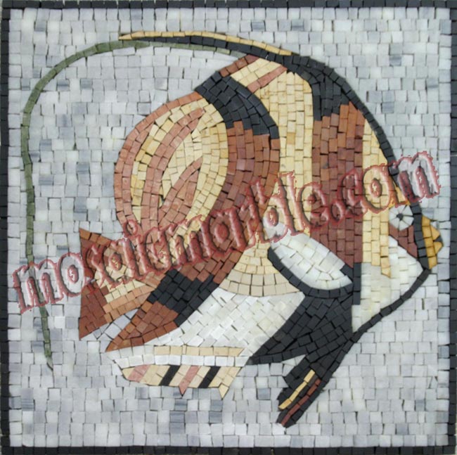 AN609 Colorful big fish Mosaic