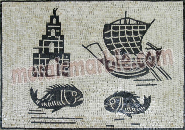 AN685 B&W mixed illustration Mosaic