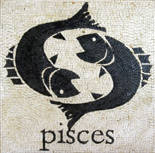 Pisces Zodiac Mosaic