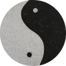 Yin Yang Yoga Round Mosaic