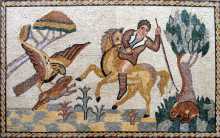 AN109 Hunting scene  Mosaic