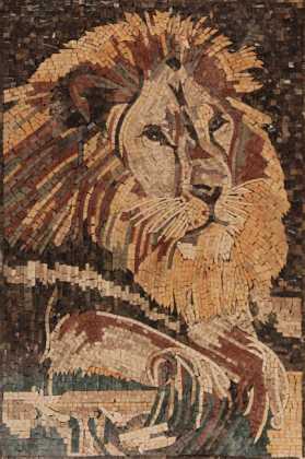 AN1092 Lion King Forest Wild Calm  Mosaic