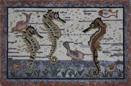 AN1182 Seahorse Meeting Mosaic