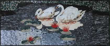 AN1199 Swan and Lotus in Motion  Mosaic