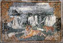 AN120 Tigers in nature  Mosaic