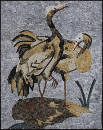 AN1204 Bathing Herons  Mosaic