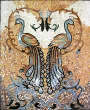 AN205 Pastel peacock art Mosaic