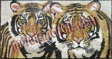 AN346 Two tiger heads Mosaic